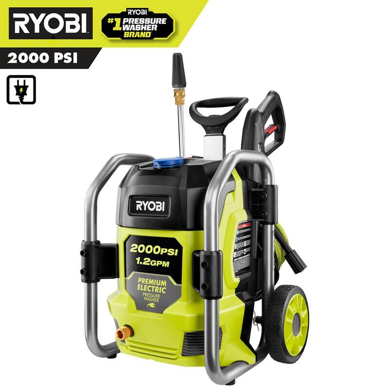 RYOBI 2000 PSI 1.2 GPM Cold Water Corded Electric Pressure Washer - RY142022