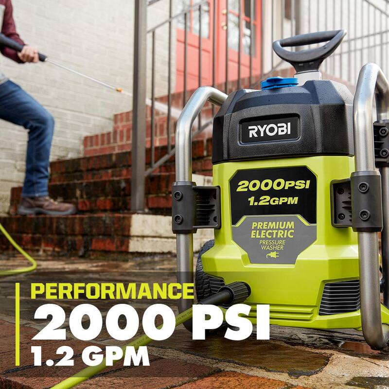 RYOBI 2000 PSI 1.2 GPM Cold Water Corded Electric Pressure Washer - RY142022
