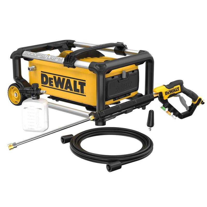 DEWALT 3000 PSI 1.1 GPM 15 Amp Cold Water Electric Pressure Washer with Internal Equipment Storage - DWPW3000
