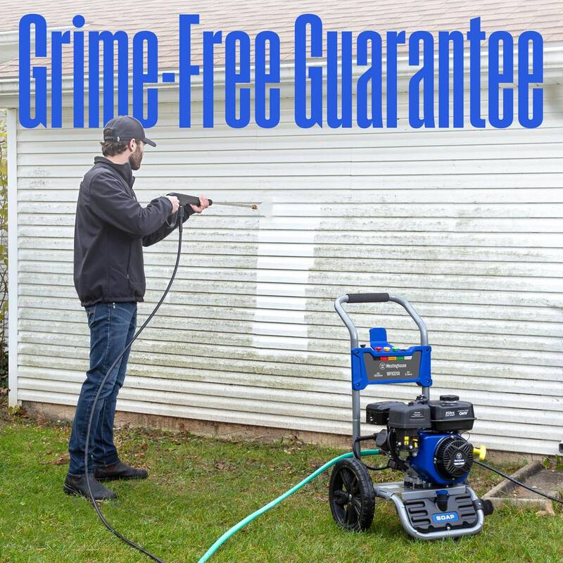 Westinghouse 3200 PSI 2.5 GPM Gas Powered Axial Cam Pump Cold Water Pressure Washer with Soap Tank and 5 Quick Connect Tips - WPX3200