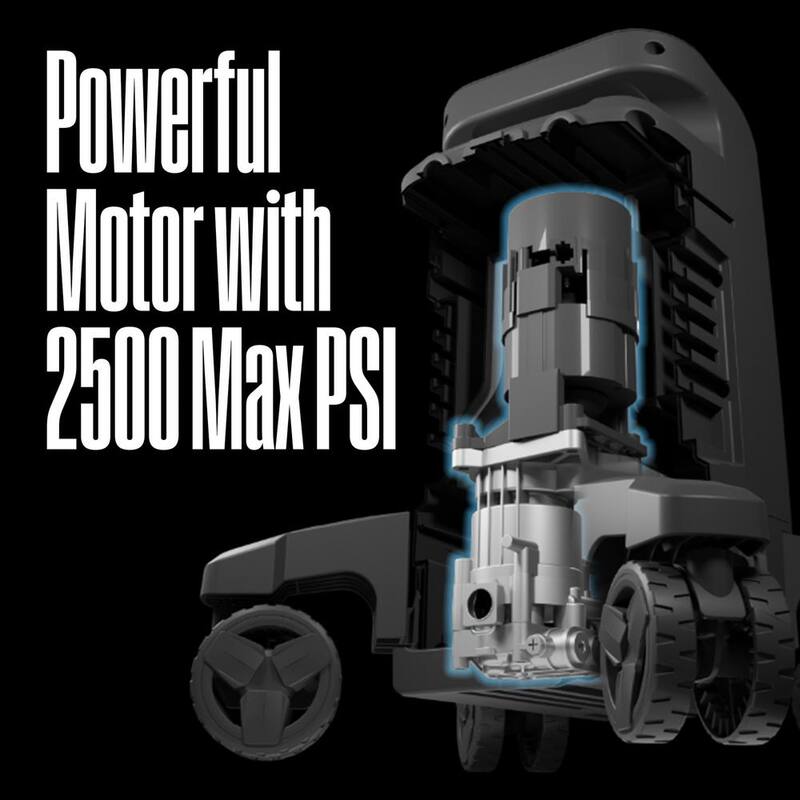 Westinghouse 2500 PSI 1.76 GPM Electric Powered Pressure Washer with Anti-Tipping Technology and 5 Quick Connect Tips - ePX3500