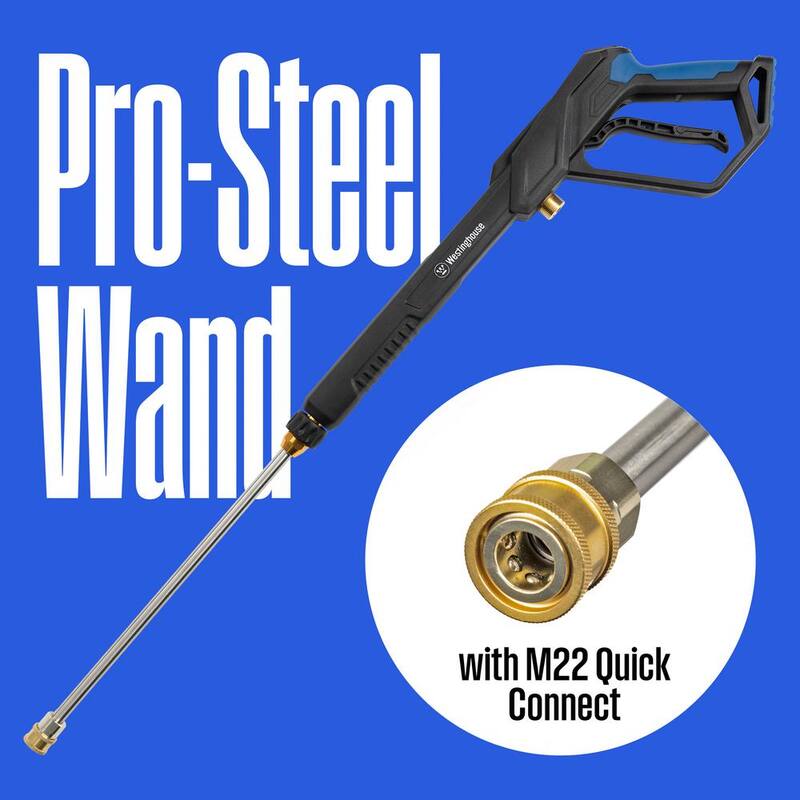 Westinghouse 2500 PSI 1.76 GPM Electric Powered Pressure Washer with Anti-Tipping Technology and 5 Quick Connect Tips - ePX3500