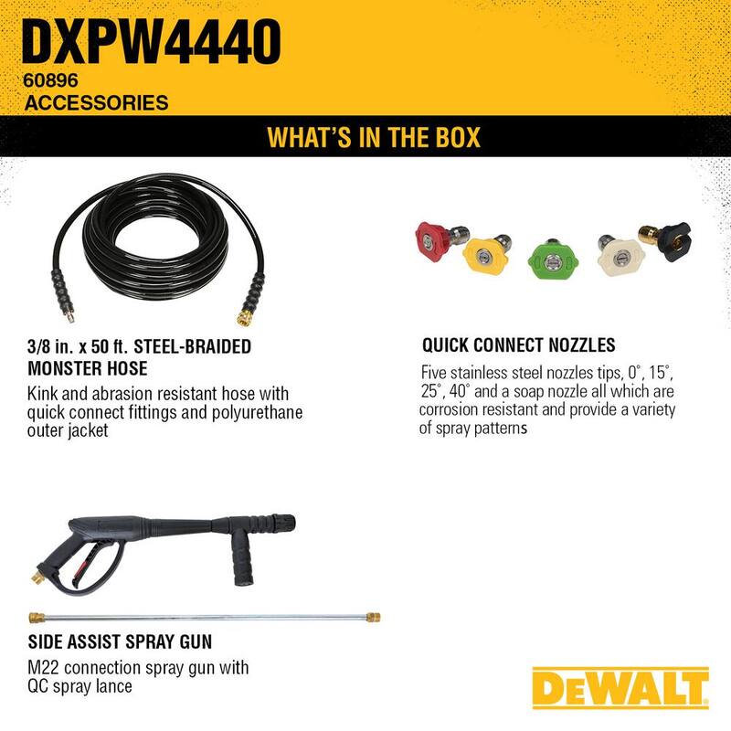 DEWALT 4400 PSI 4.0 GPM Cold Water Gas Pressure Washer with HONDA GX390 Engine - DXPW4440