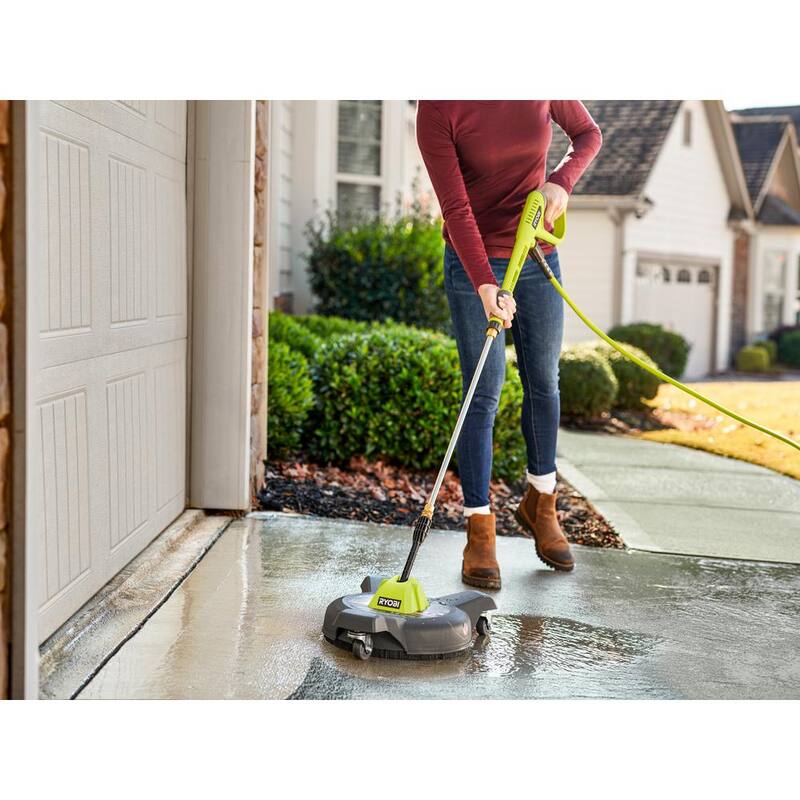 RYOBI 3000 PSI 1.1 GPM Cold Water Electric Pressure Washer and 12 in. Surface Cleaner with Caster Wheels - RY143011-SC12