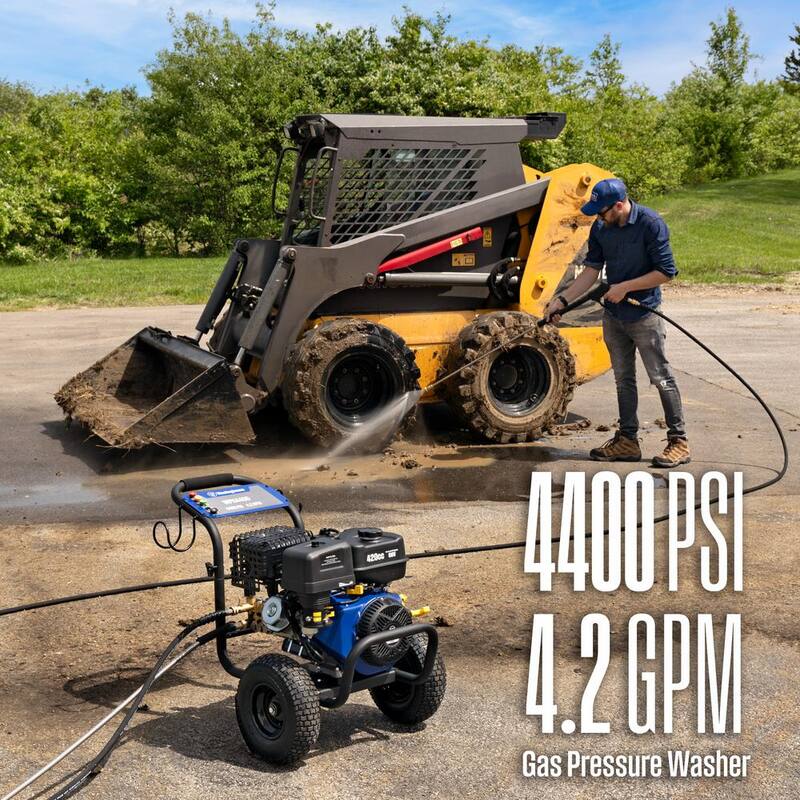 Westinghouse WPX 4400 psi 4.2 GPM 420 CC Cold Water Gas Powered Triplex Pump Pressure Washer with 5 Quick Connect Nozzles - WPX4400