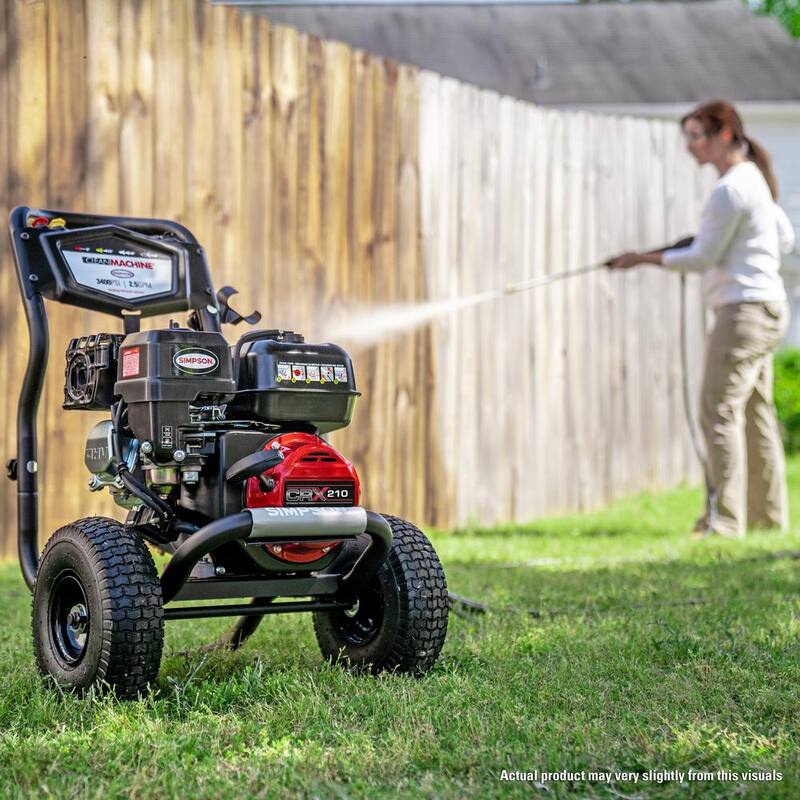 SIMPSON 3400 PSI 2.5 GPM Cold Water Gas Pressure Washer With CRX210 Engine - CM61083