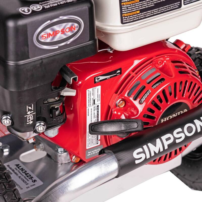 SIMPSON 3600 PSI 2.5 GPM Cold Water Gas Pressure Washer with HONDA GX200 Engine - ALH3425-S