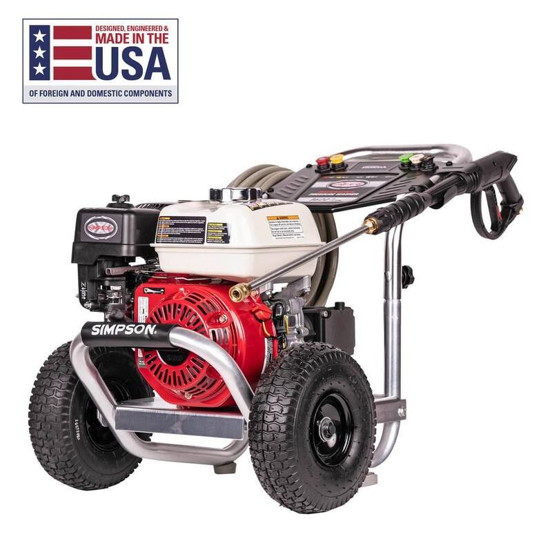 SIMPSON 3600 PSI 2.5 GPM Cold Water Gas Pressure Washer with HONDA GX200 Engine - ALH3425-S