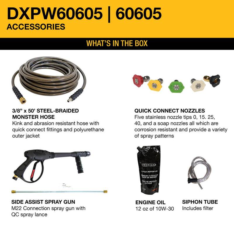DEWALT 4200 PSI 4.0 GPM Gas Cold Water Pressure Washer with HONDA GX390 Engine - DXPW60605