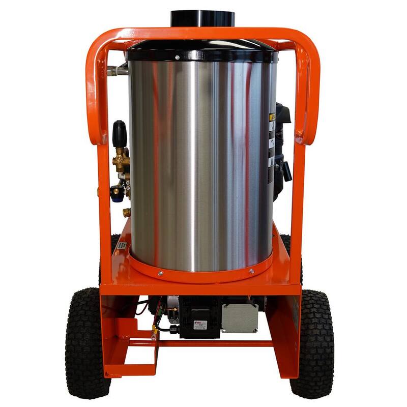 Unbranded Commercial 4000 PSI 3.5 GPM 12-Volt Kohler Gas Driven Hot Water Pressure Washer - EZO4035GKGP12