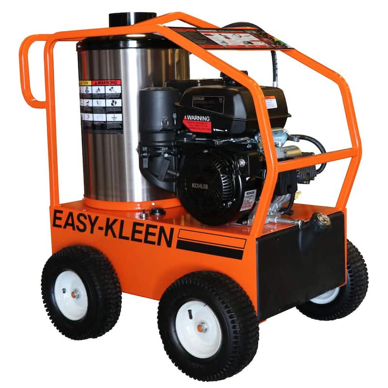 Unbranded Commercial 4000 PSI 3.5 GPM 12-Volt Kohler Gas Driven Hot Water Pressure Washer - EZO4035GKGP12
