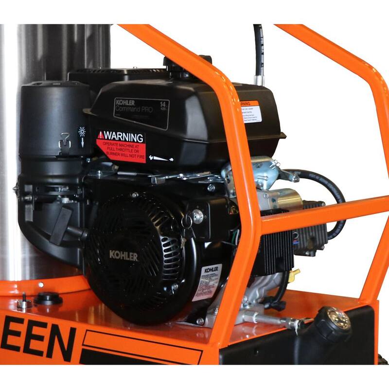 Unbranded Commercial 4000 PSI 3.5 GPM 12-Volt Kohler Gas Driven Hot Water Pressure Washer - EZO4035GKGP12