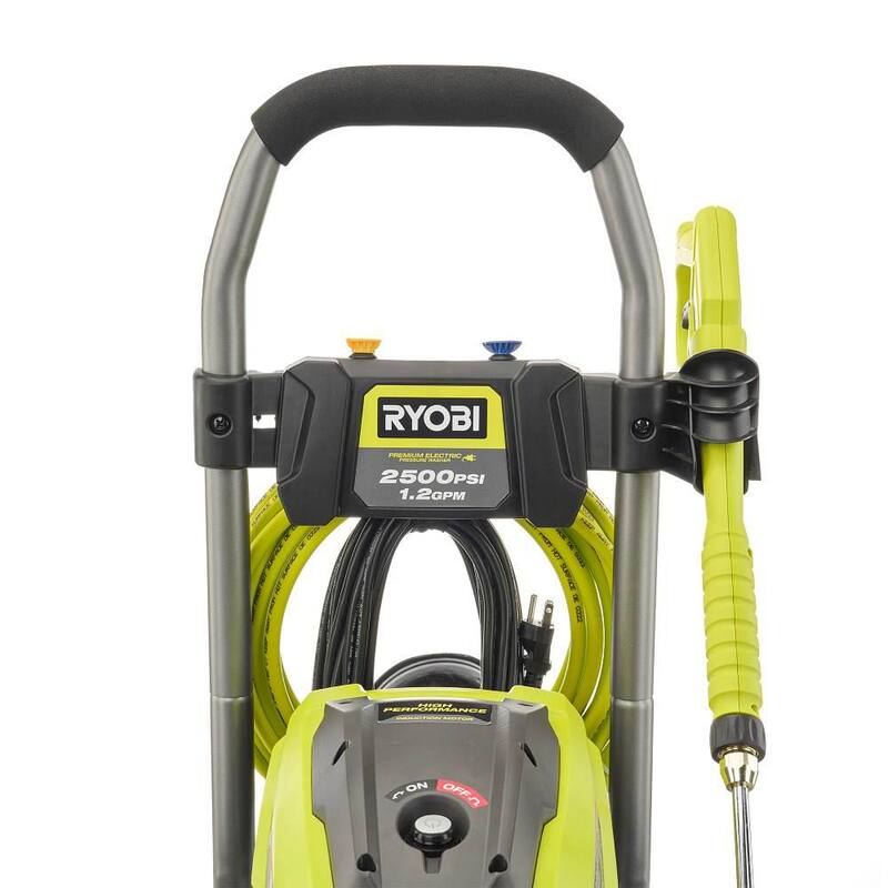 RYOBI 2500 PSI 1.2 GPM Cold Water Electric Pressure Washer and 12 in. Surface Cleaner with Caster Wheels - RY142500-SC312