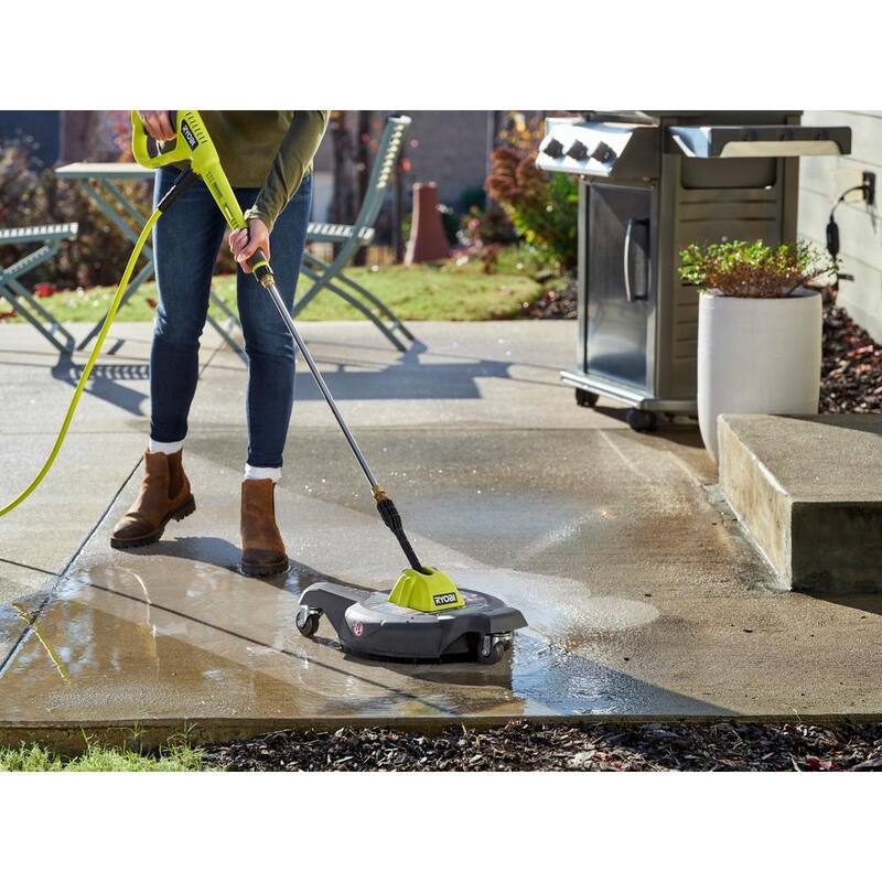 RYOBI 2500 PSI 1.2 GPM Cold Water Electric Pressure Washer and 12 in. Surface Cleaner with Caster Wheels - RY142500-SC312