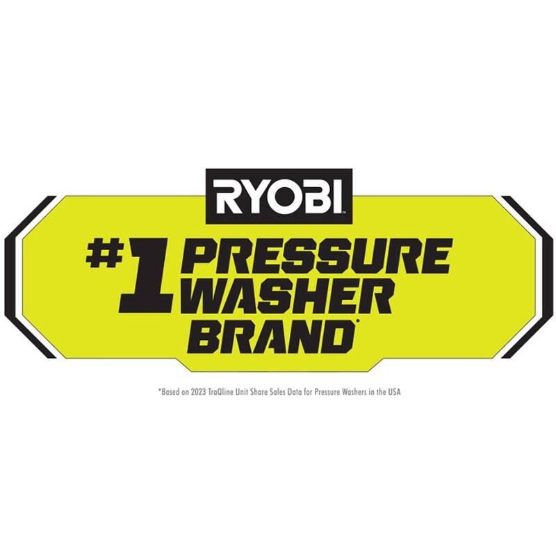 RYOBI 2500 PSI 1.2 GPM Cold Water Electric Pressure Washer and 12 in. Surface Cleaner with Caster Wheels - RY142500-SC312