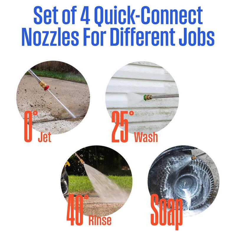 Westinghouse 2700 PSI 2.3 GPM Gas Powered Axial Cam Pump Cold Water Pressure Washer with Soap Tank and 4 Quick Connect Tips - WPX2700