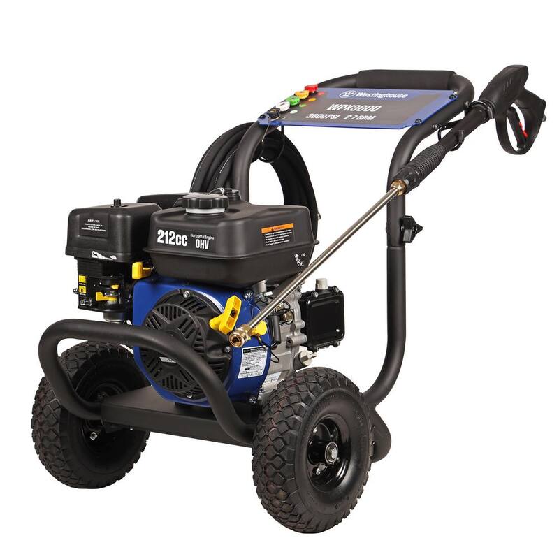 Westinghouse WPX 3600 PSI 2.7 GPM 212 CC Cold Water Gas Powered Triplex Pump Pressure Washer with 5 Quick Connect Nozzles - WPX3600