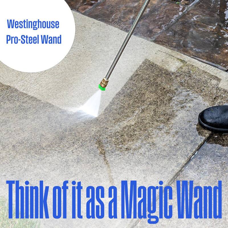 Westinghouse WPX 3800 psi 3.6 GPM 274cc Cold Water Gas Powered Triplex Pump Pressure Washer with 5 Quick Connect Nozzles - WPX3800