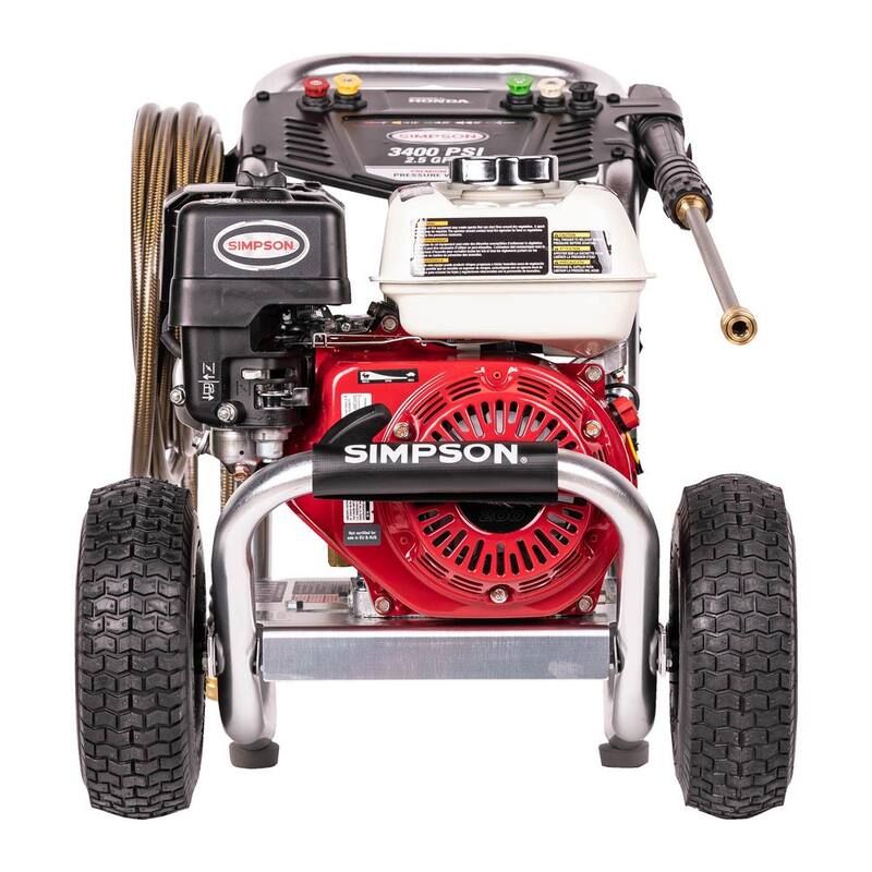 SIMPSON 3400 PSI 2.5 GPM Cold Water Gas Pressure Washer with HONDA GX200 Engine - ALH3228-S