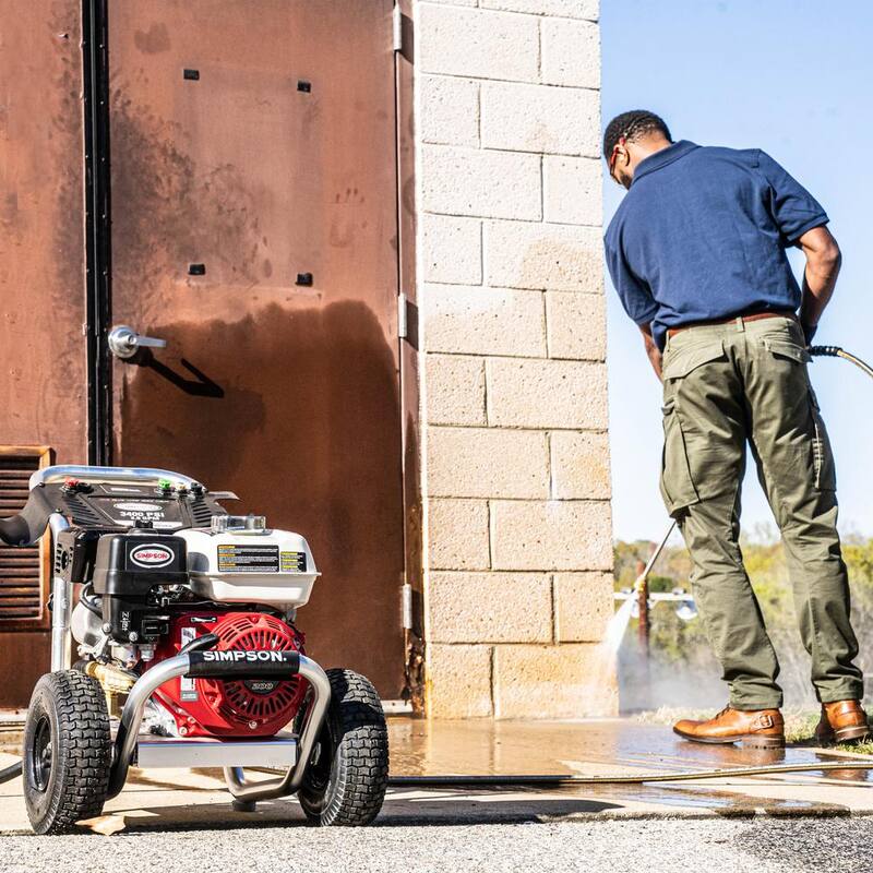 SIMPSON 3400 PSI 2.5 GPM Cold Water Gas Pressure Washer with HONDA GX200 Engine - ALH3228-S