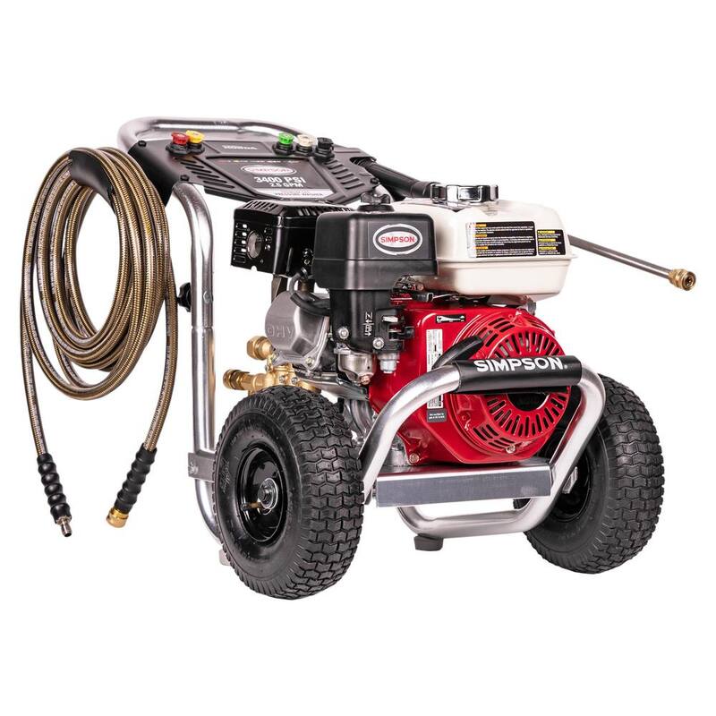 SIMPSON 3400 PSI 2.5 GPM Cold Water Gas Pressure Washer with HONDA GX200 Engine - ALH3228-S