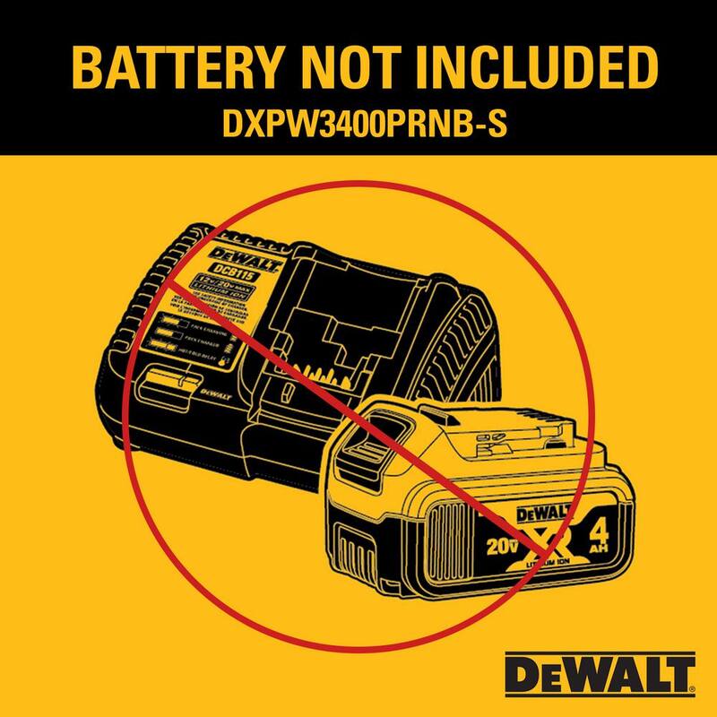DEWALT 3400 PSI 2.5 GPM Cold Water Gas Pressure Washer with PressuReady DeWalt 208cc Engine - DXPW3400PRNB-S