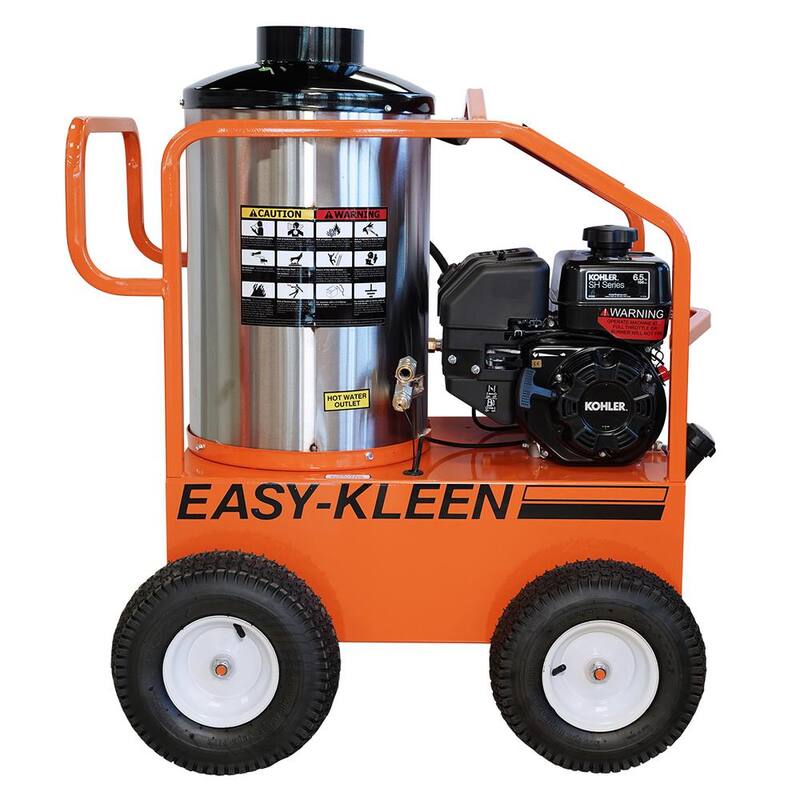 Unbranded Commercial 2700 PSI 3 GPM Gasoline Driven Hot Water Pressure Washer - EZO2703G