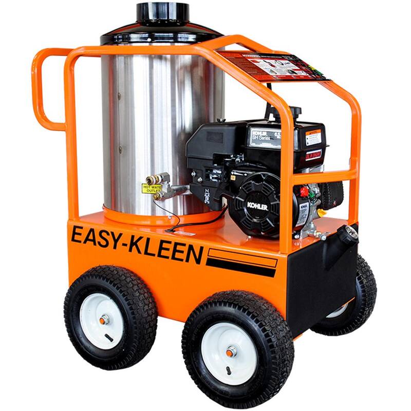Unbranded Commercial 2700 PSI 3 GPM Gasoline Driven Hot Water Pressure Washer - EZO2703G