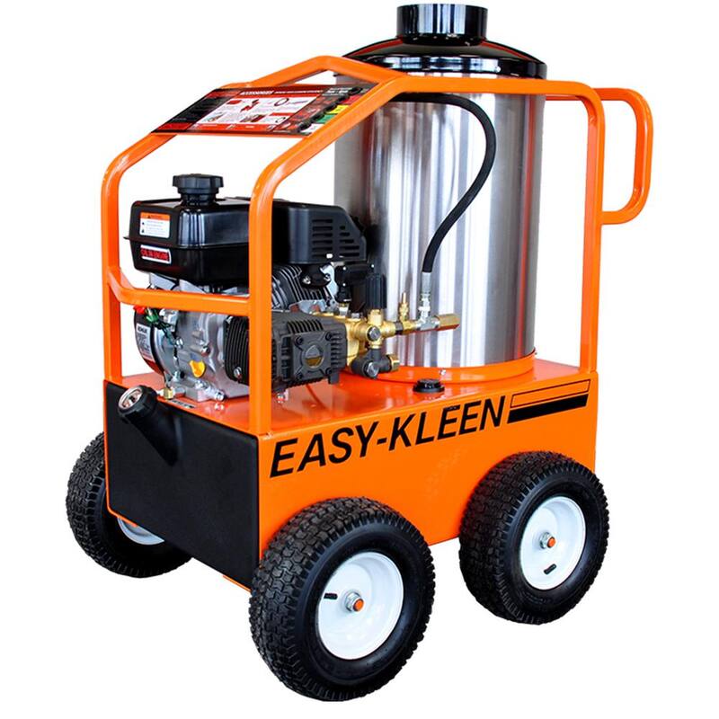 Unbranded Commercial 2700 PSI 3 GPM Gasoline Driven Hot Water Pressure Washer - EZO2703G