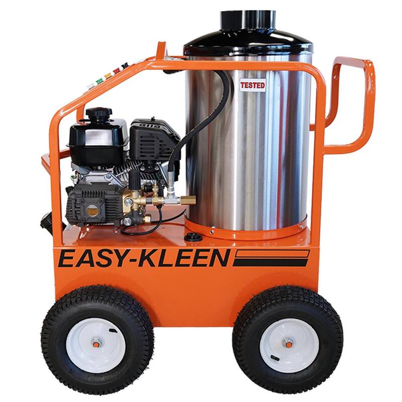 Unbranded Commercial 2700 PSI 3 GPM Gasoline Driven Hot Water Pressure Washer - EZO2703G