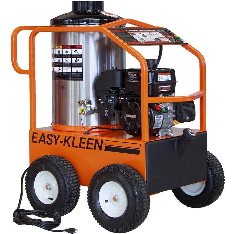 Unbranded Commercial 2700 PSI 3 GPM Gasoline Driven Hot Water Pressure Washer - EZO2703G
