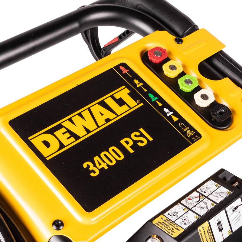 DEWALT 3400 PSI 2.5 GPM Cold Water Gas Pressure Washer with Electric Start DeWalt 208cc Engine - DXPW3425E