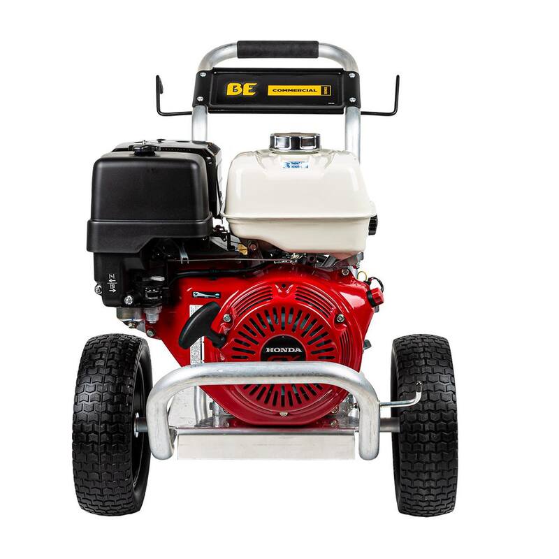 BE POWER EQUIPMENT 4000 PSI 4.0 GPM Cold Water Gas Pressure Washer Honda GX390 and Comet Triplex Pump on Aluminum Frame - B4013HACS