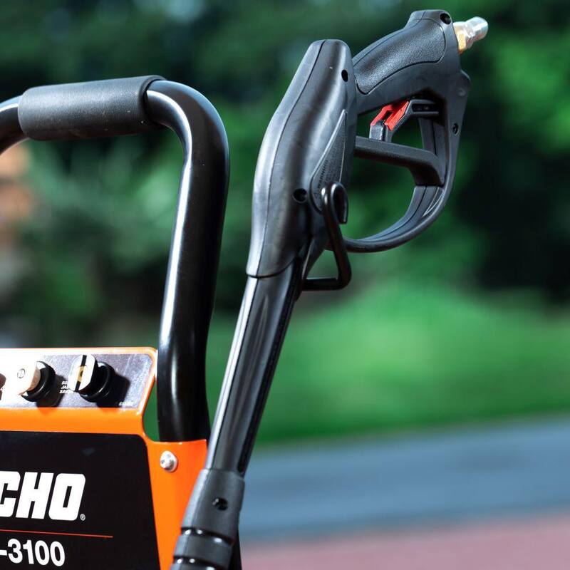 ECHO 3100 PSI 2.5 GPM Gas Cold Water Pressure Washer with 212 cc 4-Stroke Engine and 25 Foot Hose with 4 Included Nozzle Tips - PW-3100