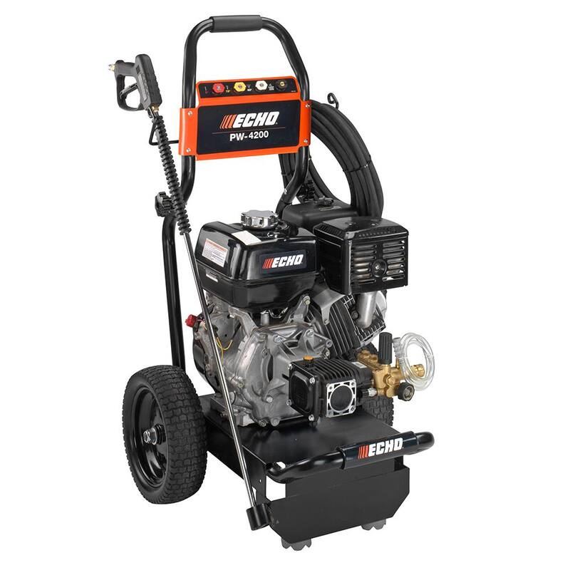 ECHO 4200 PSI 4.0 GPM Gas Cold Water Pressure Washer with Honda GX390 Engine and 50 Foot Hose with 4 Included Nozzle Tips - PW-4200