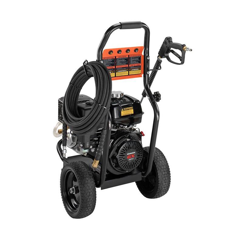 ECHO 4200 PSI 4.0 GPM Gas Cold Water Pressure Washer with Honda GX390 Engine and 50 Foot Hose with 4 Included Nozzle Tips - PW-4200