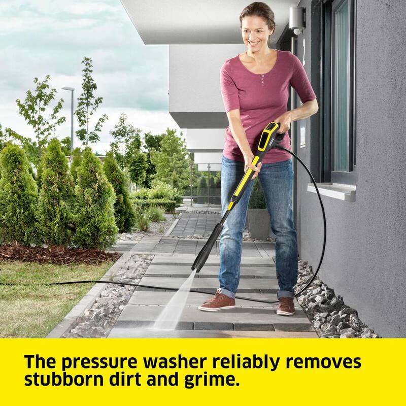 Karcher 2500 Max PSI 1.55 GPM K 5 Power Control CHK Cold Water Corded Electric Induction Pressure Washer 2 Wands Surface Cleaner - 1.324-571.0