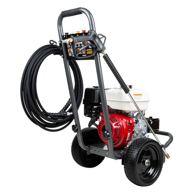 BE POWER EQUIPMENT 3800 PSI 3.5 GPM Cold Water Gas Pressure Washer Honda GX270 Engine and Triplex Pump - B389HA