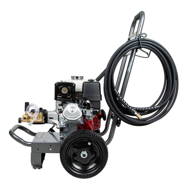 BE POWER EQUIPMENT 3800 PSI 3.5 GPM Cold Water Gas Pressure Washer Honda GX270 Engine and Triplex Pump - B389HA