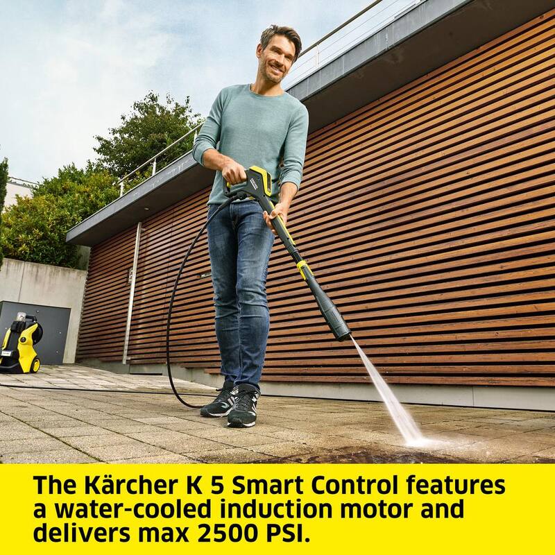 Karcher 2500 Max PSI 1.55 GPM K 5 Premium Smart Control CHK Cold Water Corded Electric Pressure Washer Plus Surface Cleaner - 1.324-684.0