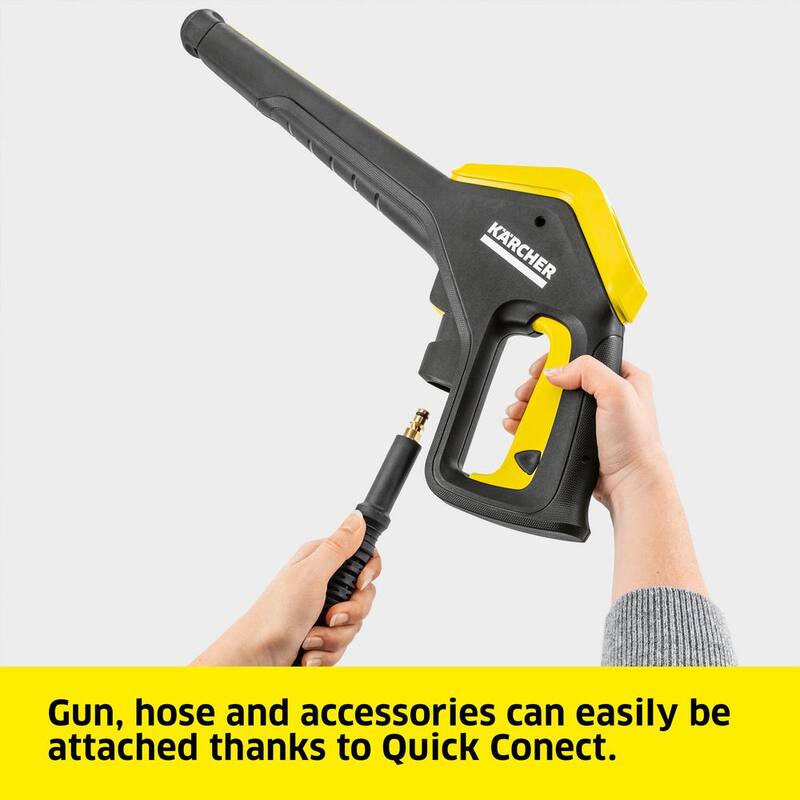 Karcher 2500 Max PSI 1.55 GPM K 5 Power Control Cold Water Corded Electric Induction Pressure Washer Vario and DirtBlaster Wands - 1.324-568.0