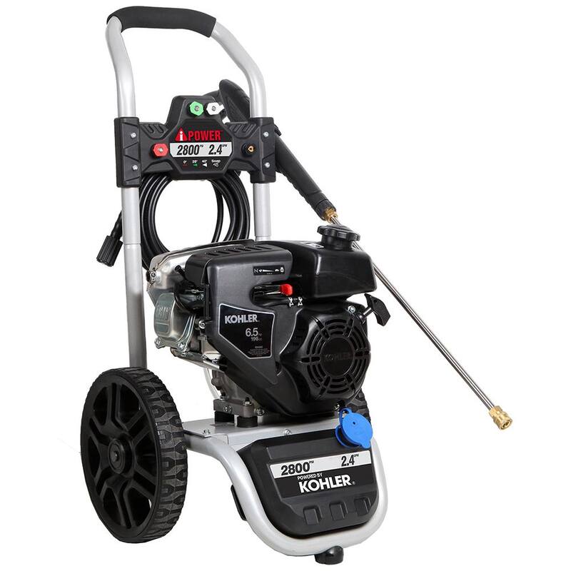 A-iPower 2800 PSI 2.4 GPM Kohler Cold Water Gas Pressure Washer - PWF2800KH
