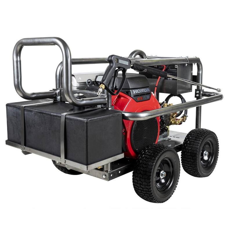 BE POWER EQUIPMENT 5000 PSI 5.0 GPM Cold Water Gas Pressure Washer Honda GX690 Engine and Comet Triplex Pump - PE-5024HWEBCOM