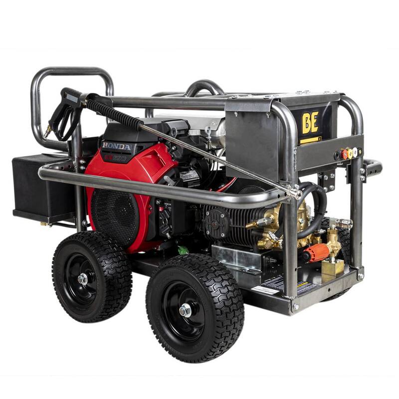 BE POWER EQUIPMENT 5000 PSI 5.0 GPM Cold Water Gas Pressure Washer Honda GX690 Engine and Comet Triplex Pump - PE-5024HWEBCOM