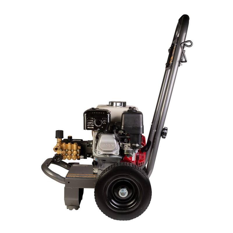 BE POWER EQUIPMENT 3200 PSI 2.8 GPM Cold Water Gas Pressure Washer Honda GX200 Engine and Triplex Pump - B3265HA