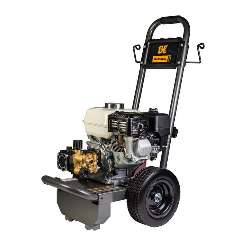 BE POWER EQUIPMENT 3200 PSI 2.8 GPM Cold Water Gas Pressure Washer Honda GX200 Engine and Triplex Pump - B3265HA