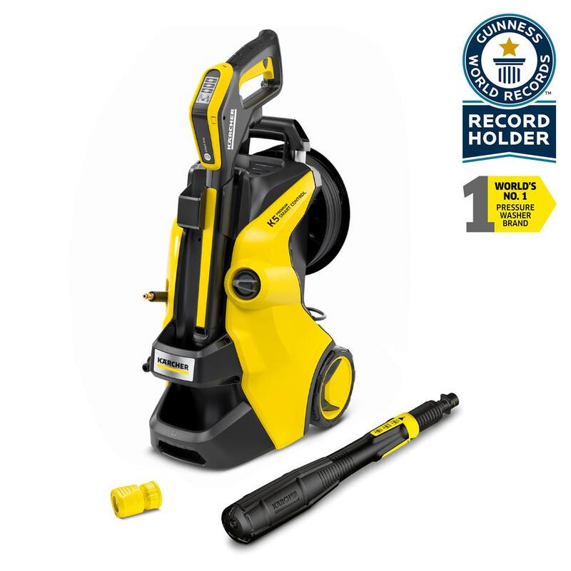 Karcher 2500 Max PSI 1.55 GPM K 5 Premium Smart Control Cold Water Corded Electric Pressure Washer Plus Smart Control Gun - 1.324-683.0