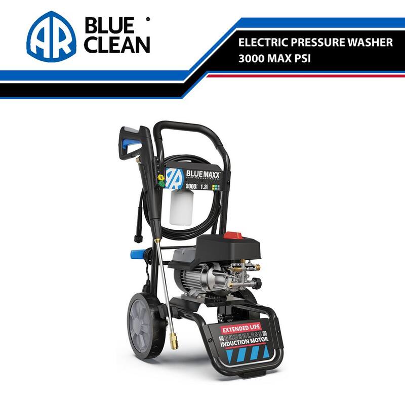 Unbranded AR Blue Clean Maxx3000, 3000 PSI, 1.3 GPM, Electric Induction Motor Pressure Washer - Maxx3000