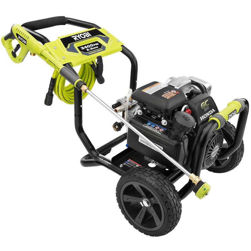 RYOBI 3400 PSI 2.3 GPM Cold Water Gas Pressure Washer with 16 in. Surface Cleaner - RY803423H