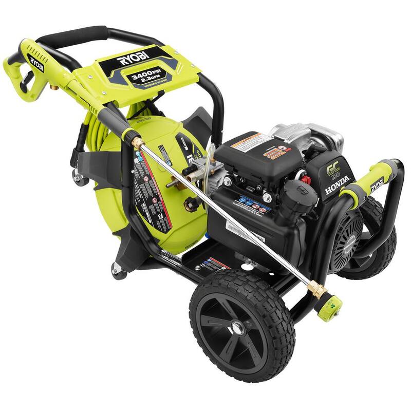 RYOBI 3400 PSI 2.3 GPM Cold Water Gas Pressure Washer with 16 in. Surface Cleaner - RY803423H